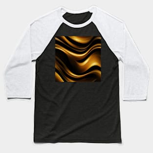 Golden Harmony: Abstract Stripes in Luxe Gold Baseball T-Shirt